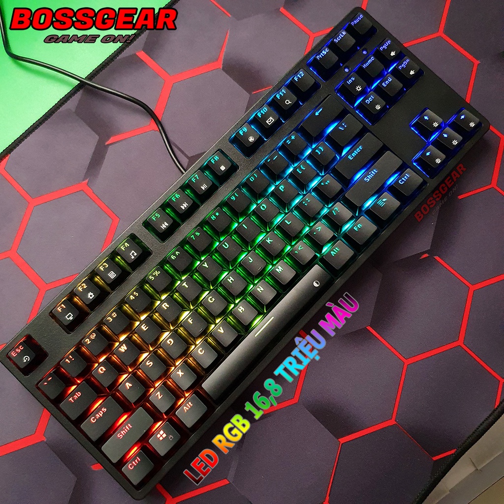Bàn Phím Cơ Gaming E-DRA EK387L Phiên Bản RGB 2022 Huano Switch Chính Hãng