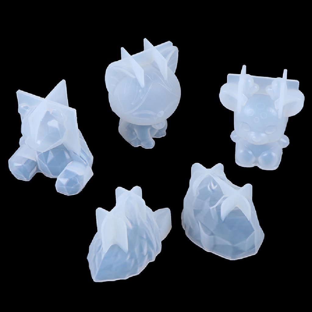 [Delication] Khuôn silicone Hình Gấu Hình Học Nổi Trang Trí Gương Trang Sức Hàng Hóa Trang Trí DIY