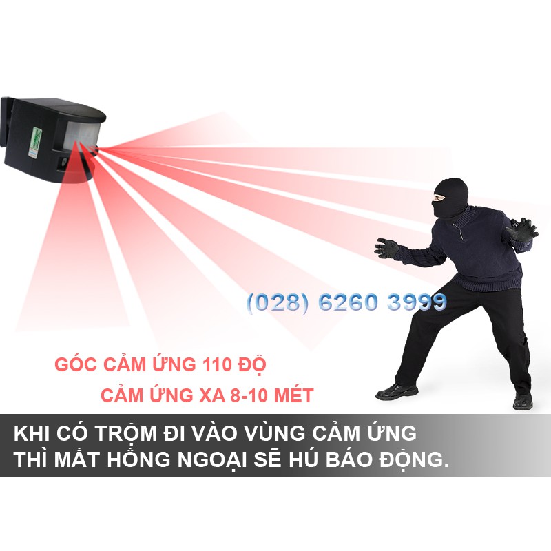 Báo Trộm Hồng Ngoại PG-113A ( Điện nguồn 220V)