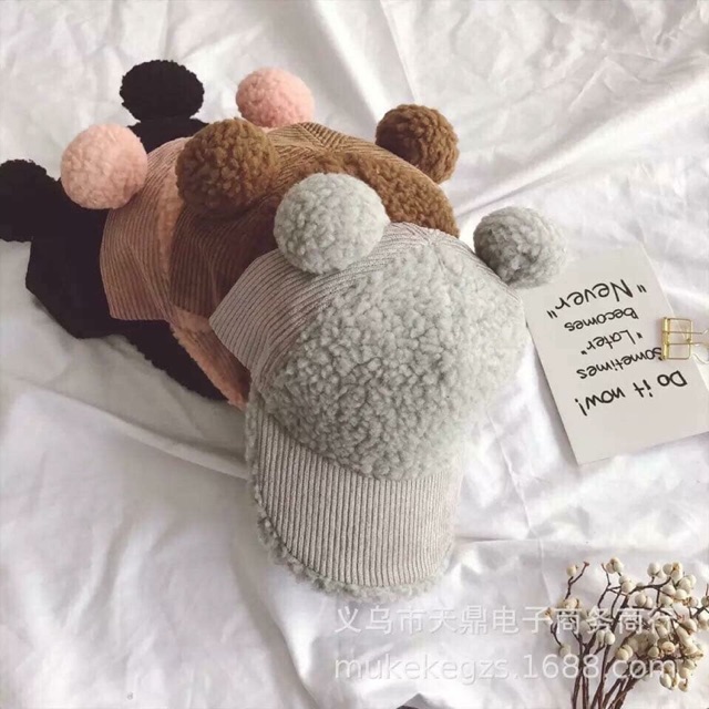 Mũ lưỡi trai lông cừu