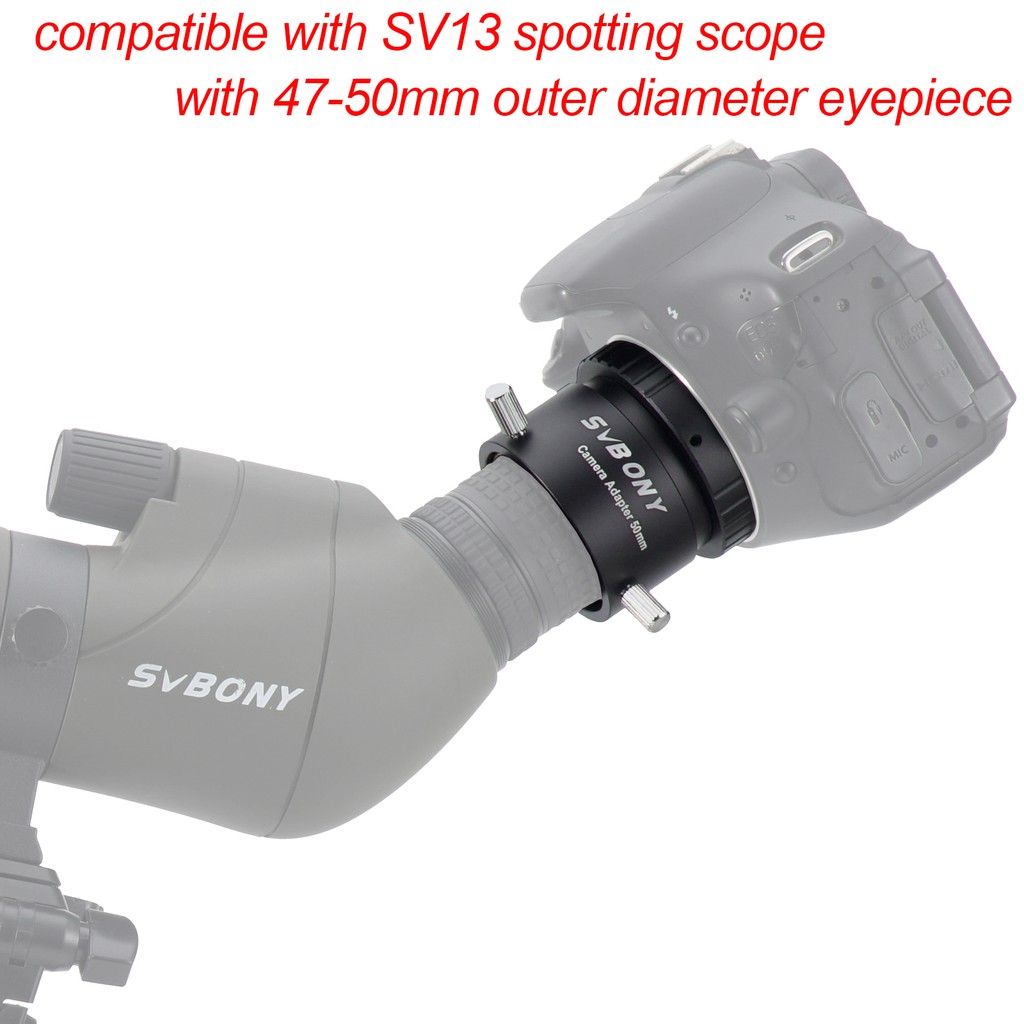 Ngàm gắn SVBONY SV186 T2 Max đường kính ngoài 50mm cho kính thiên văn SV410 máy ảnh Canon/Nikon