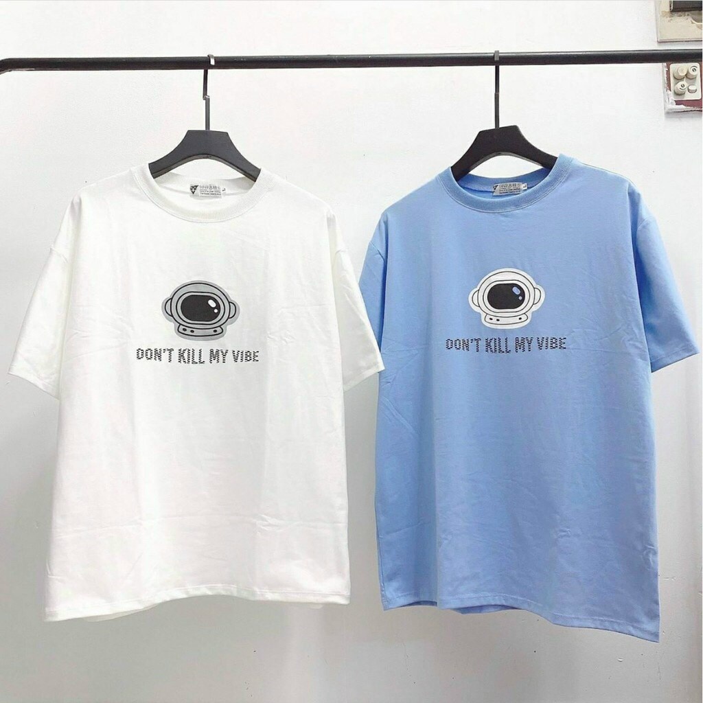Áo thun tay lỡ unisex tình bạn freesize form rộng tay lỡ