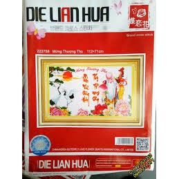 Tranh thêu chữ thập Mừng Thọ 222758 (112x71cm) chưa thêu