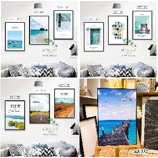 Khung tranh canvas cỡ 40x60, hình phong cảnh đẹp ( tranh kèm khung y hình ), Giá bán 1 tranh