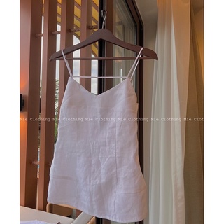 Mie min áo 2 dây linen mie rớt vai