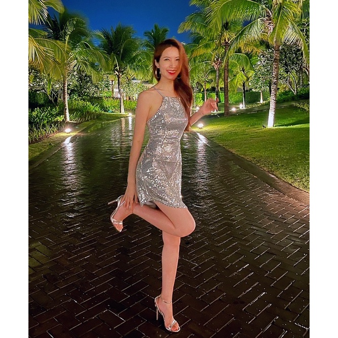 Đầm body kim sa