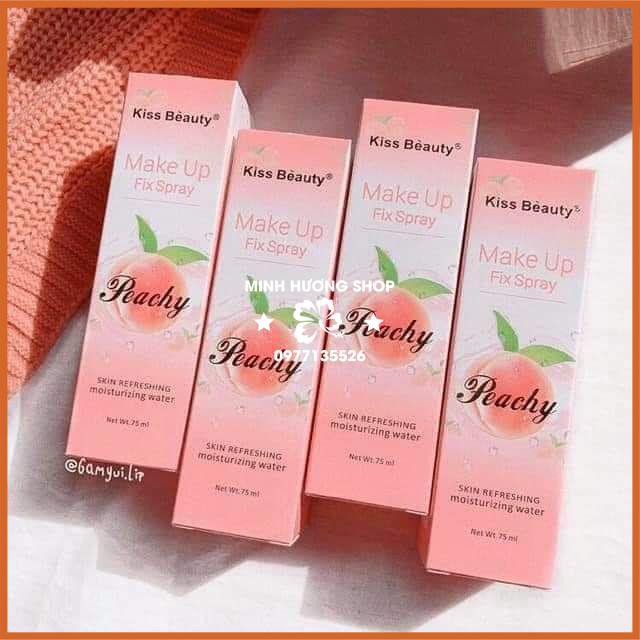 Xịt khoáng Kiss Beauty cấp ẩm , giữ nền , mùi dịu nhẹ , ko kích ứng da