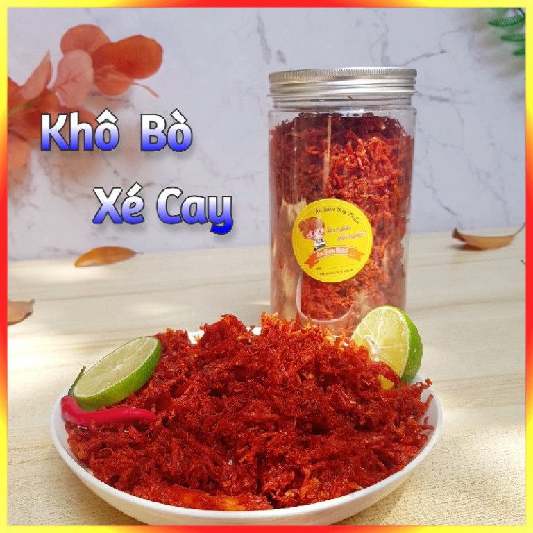 [Hàng Xuất Khẩu] Khô Bò Xé Sợi Cay [ LOẠI 1 ] Thơm Ngon Hũ Lớn 335G - Thực Phẩm Sạch - Quà Tặng Ăn Vặt Hà Nội