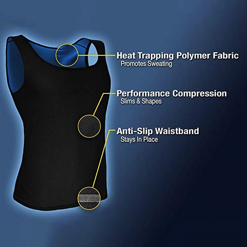 Ready Stock Sauna Vest Premium Workout Tank Top Sweat Shaper Polymer for Slimming Weight Loss Fitness