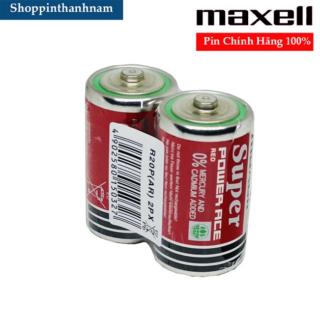 Pin Đại Maxell R20P Vỉ 2 Viên Dung Lượng Cao Thay Bếp Gas