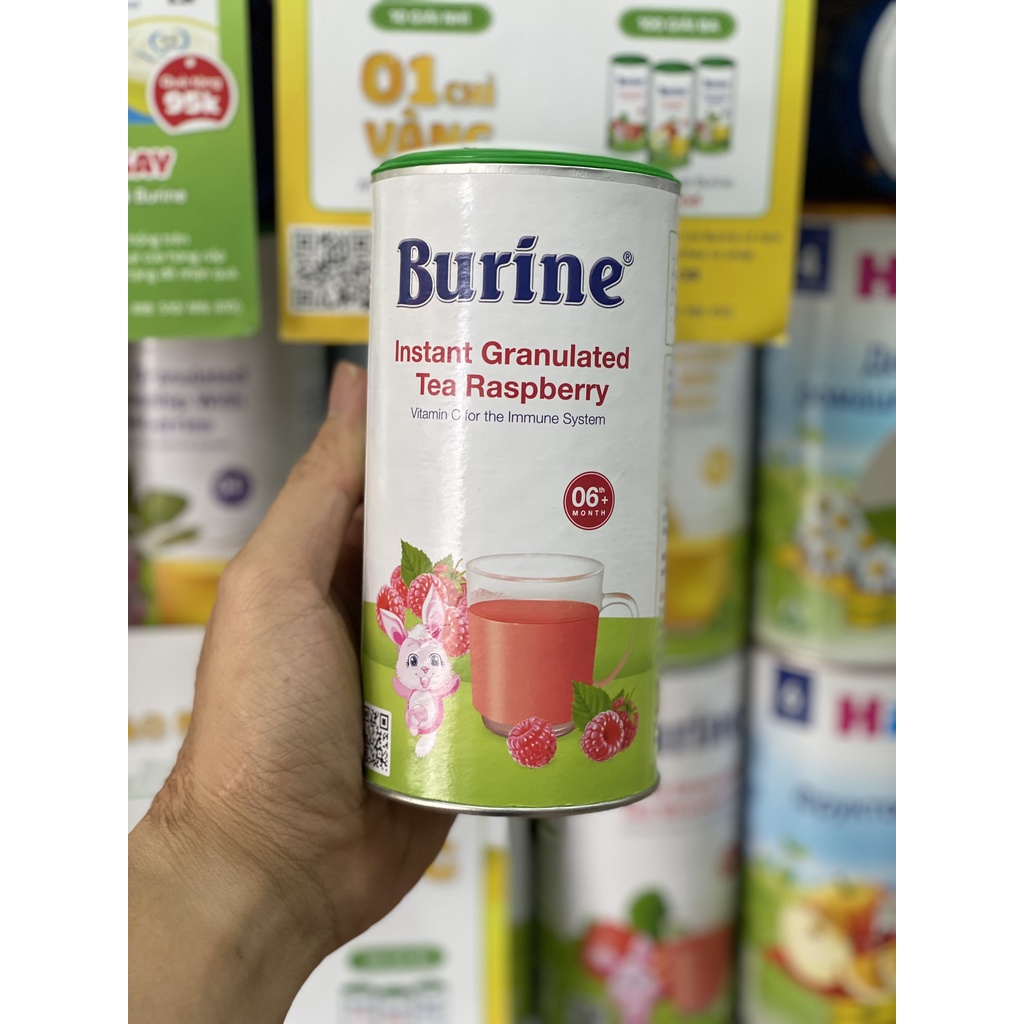 Trà cốm hoa quả HiPP Burine bổ sung Vitamin C, dành cho bé ăn dặm từ 4 tháng tuổi