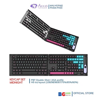 Bộ keycaps cho bàn phím cơ AKKO Keycap set – Midnight (PBT Double-Shot/ASA profile/178 nút) - Mai Hoàng BH chính hãng