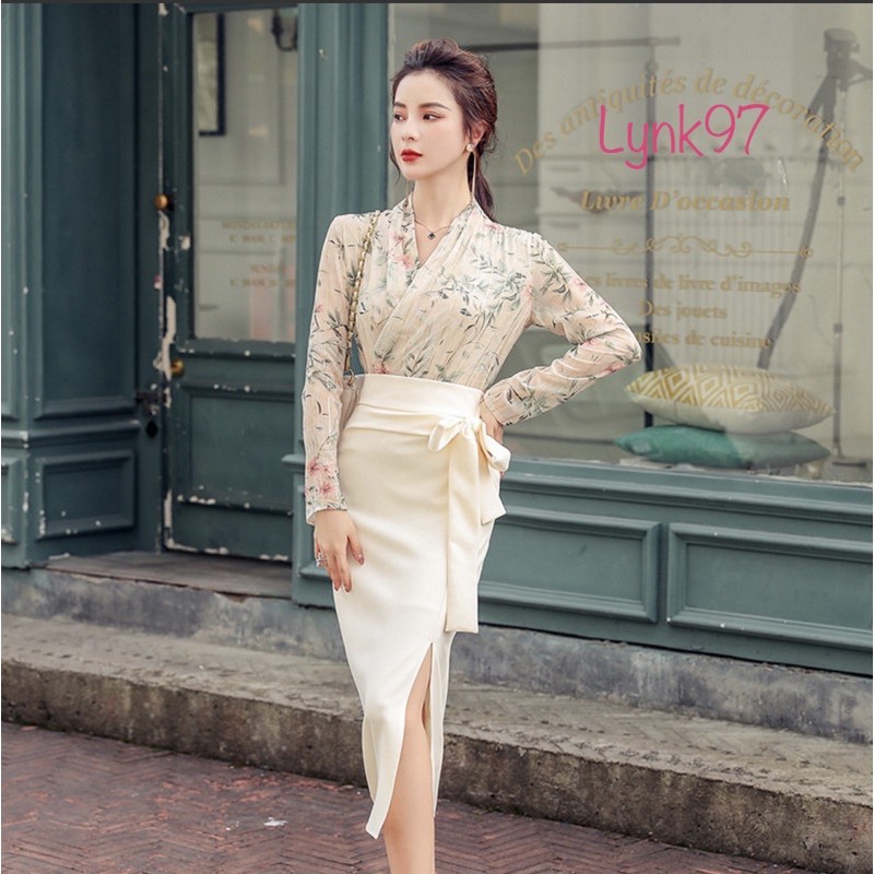 Chân váy dài dáng bút chì  xẻ tà /chân váy công sở/chân váy công sở dáng dài/chân váy thiết kế | BigBuy360 - bigbuy360.vn