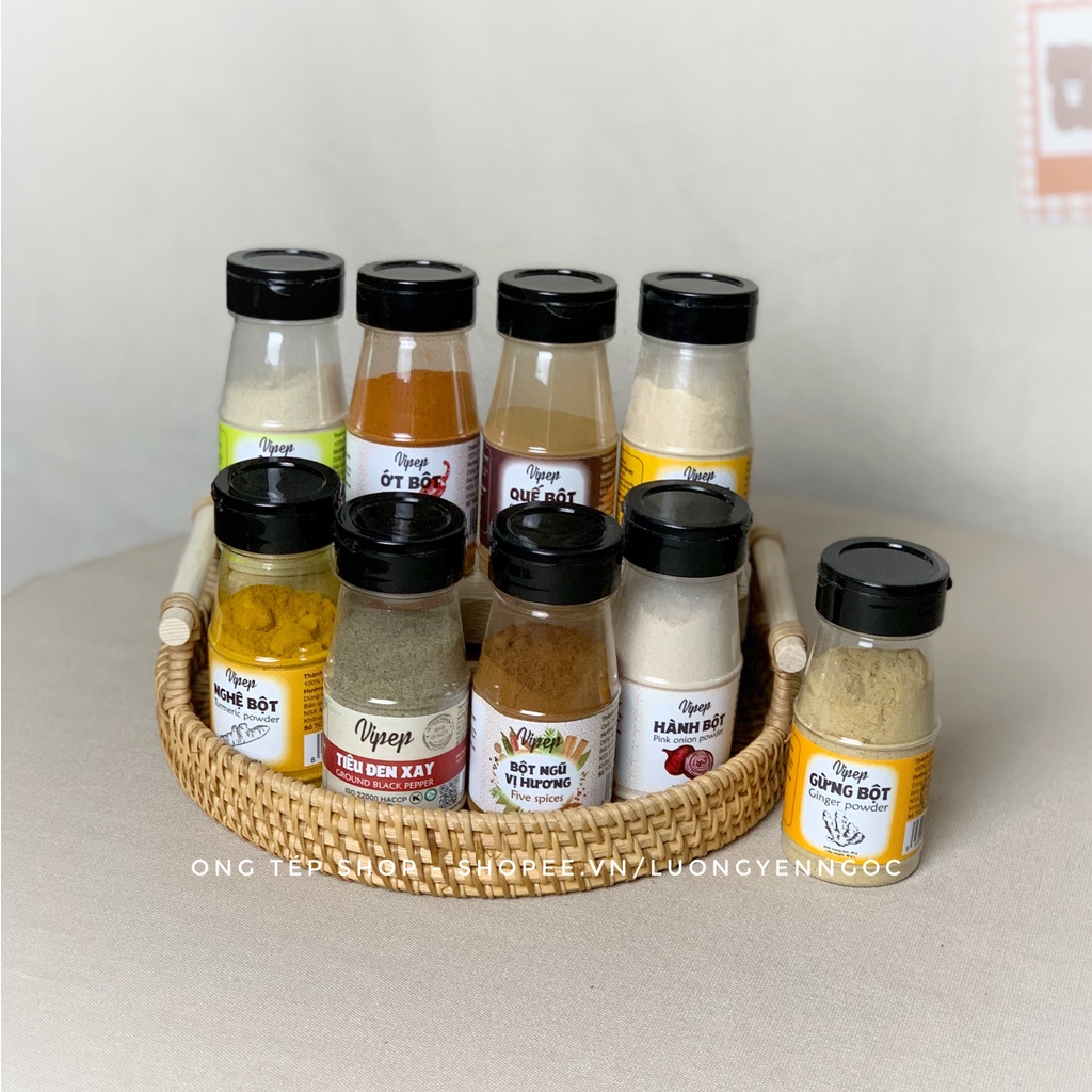 [Viet Pepper] Trọn bộ gia vị ướp cho bé ăn dặm và nấu ăn gia đình, bột quế hành tỏi gừng nghệ sả ngũ vị hương muối hồng