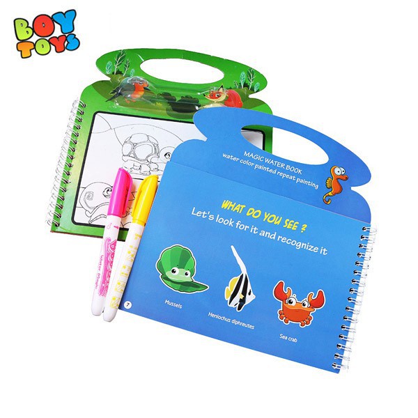 Bộ đồ chơi album tô màu ma thuật tự xóa nhiều chủ đề cho bé thỏa sức vui chơi