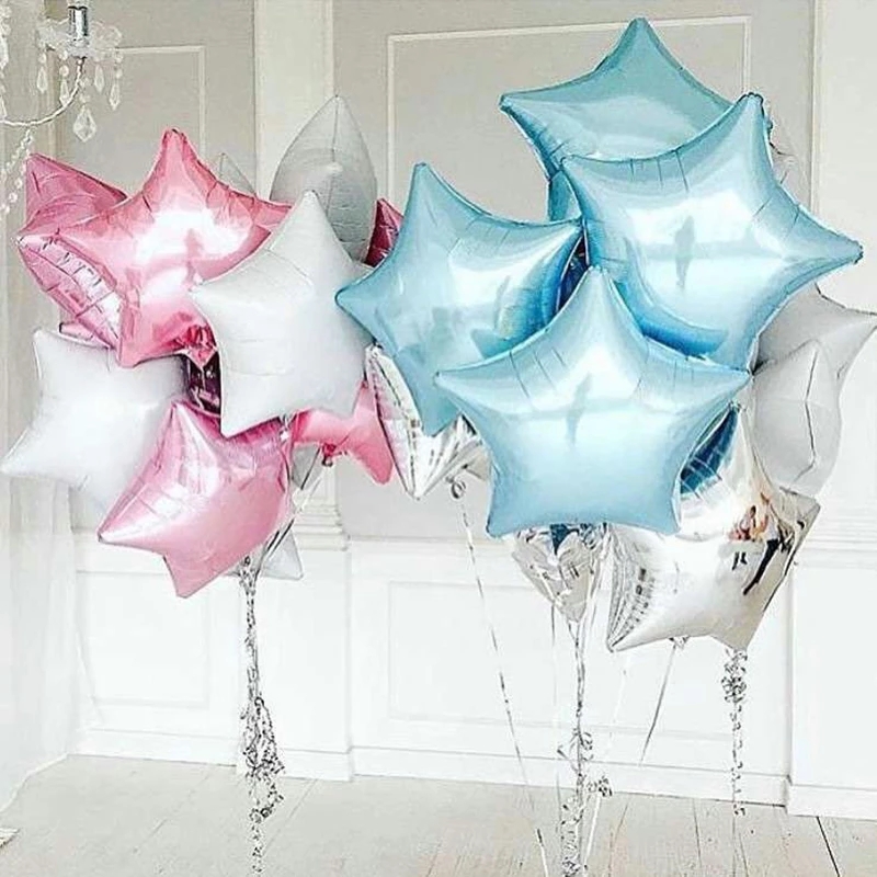 Bong Bóng Trang Trí Hình Ngôi Sao Năm Cánh Kích Thước 45.72 cm 45cm