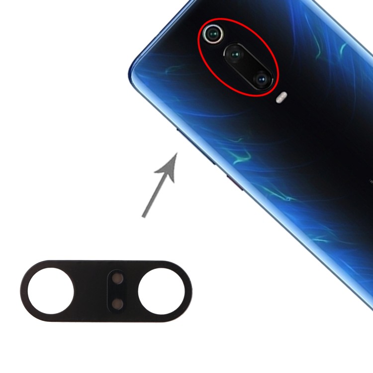 Mặt kính camera sau XIAOMI Mi 9T Pro dành để thay thế mặt kính camera trầy vỡ bể cũ linh kiện điện thoại thay thế