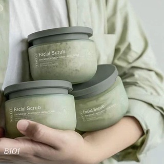 combo 3 lọ kem tẩy da chết bơ nội địa trung Facial Scrub hũ 250g