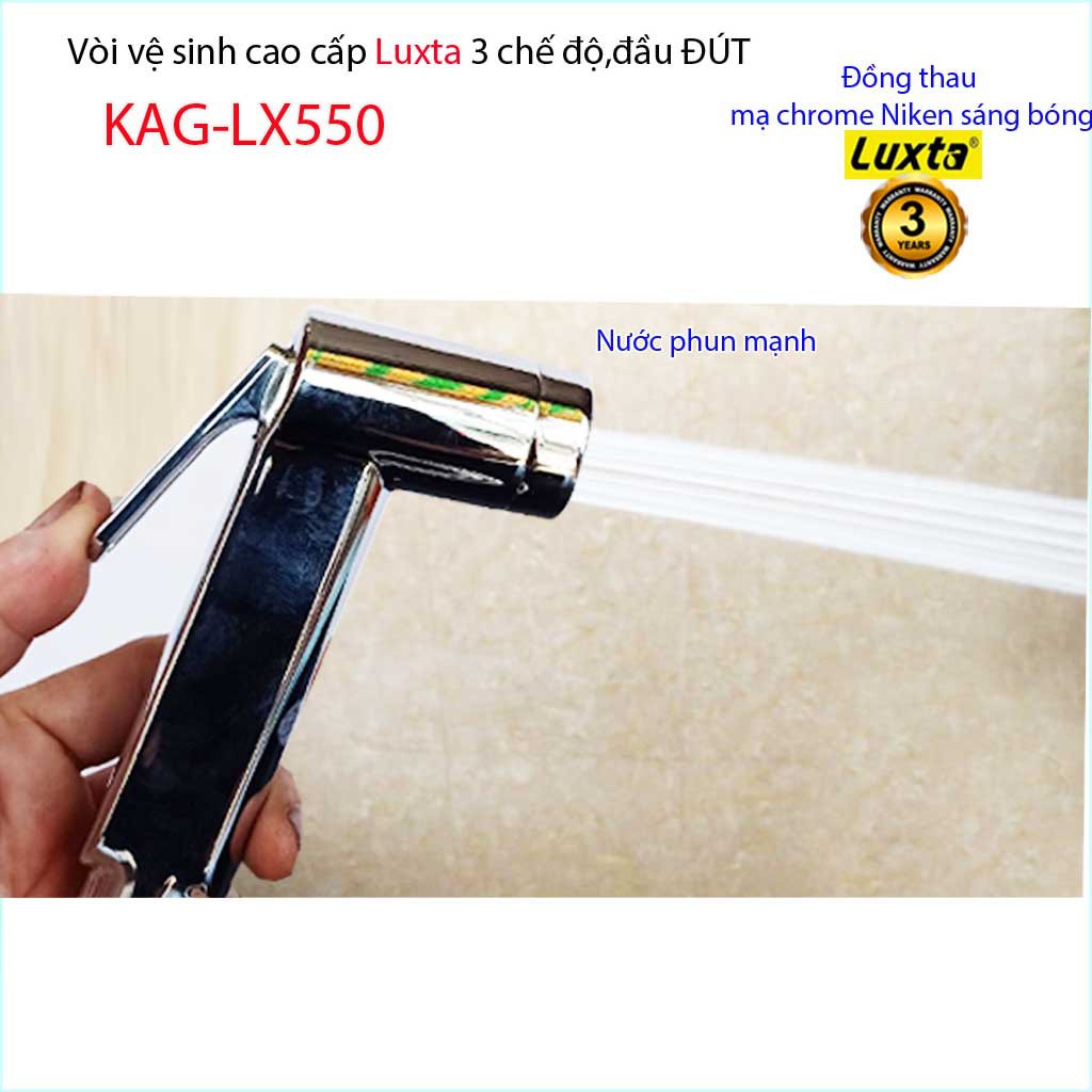 Vòi xịt nhà vệ sinh cao cấp Luxta, vòi xịt Đầu đút  có chức năng giữ nước KAG-LX550