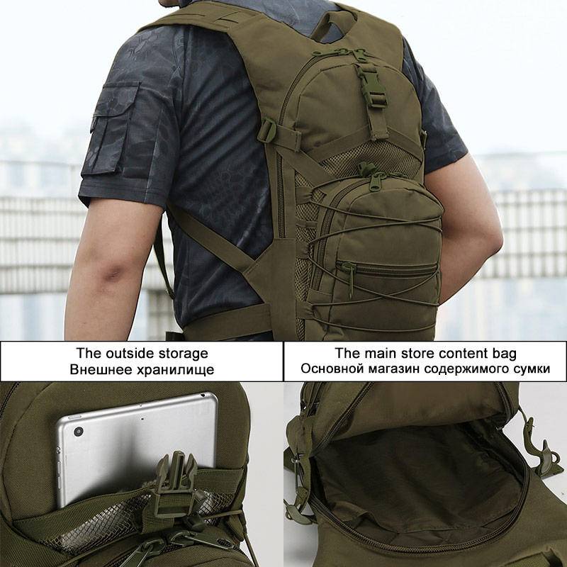 Ba Lô Molle 800D Bằng Vải Nylon Dùng Khi Leo Núi, Đạp Xe