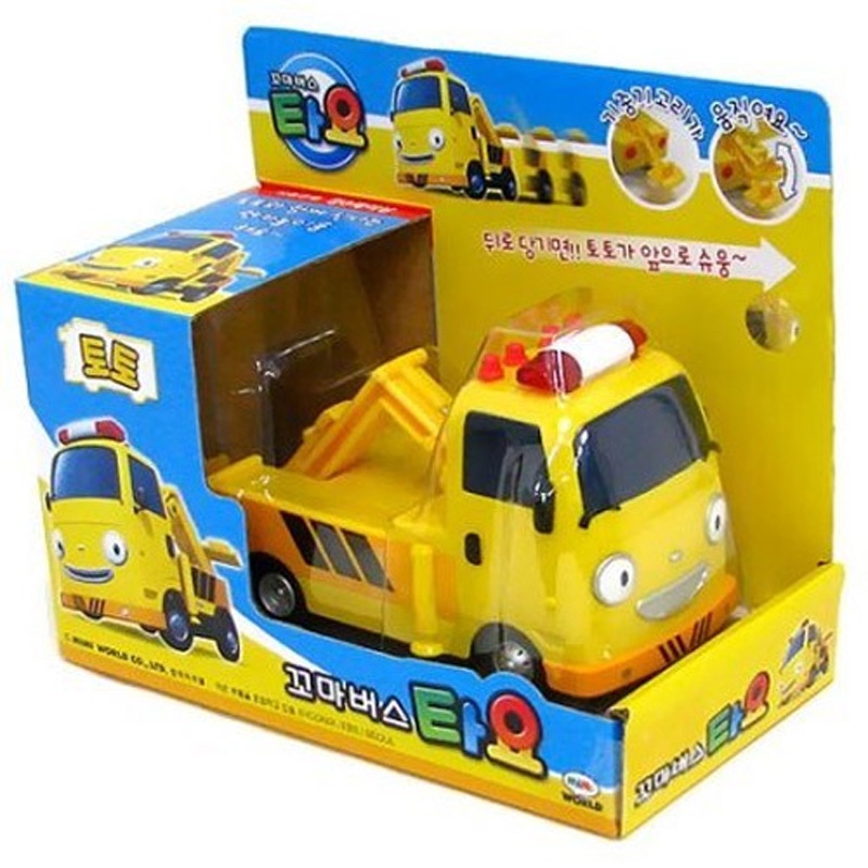 ★Little Bus Tayo★ Toto  Đồ chơi xe buýt loạt xe đẩy lùi dành cho trẻ sơ sinh