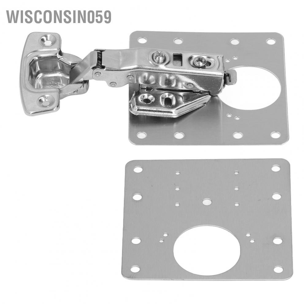 Wisconsin059 Hinge Repair Plate Stainless Steel Maintenance Accessory Set Kit for Doo
