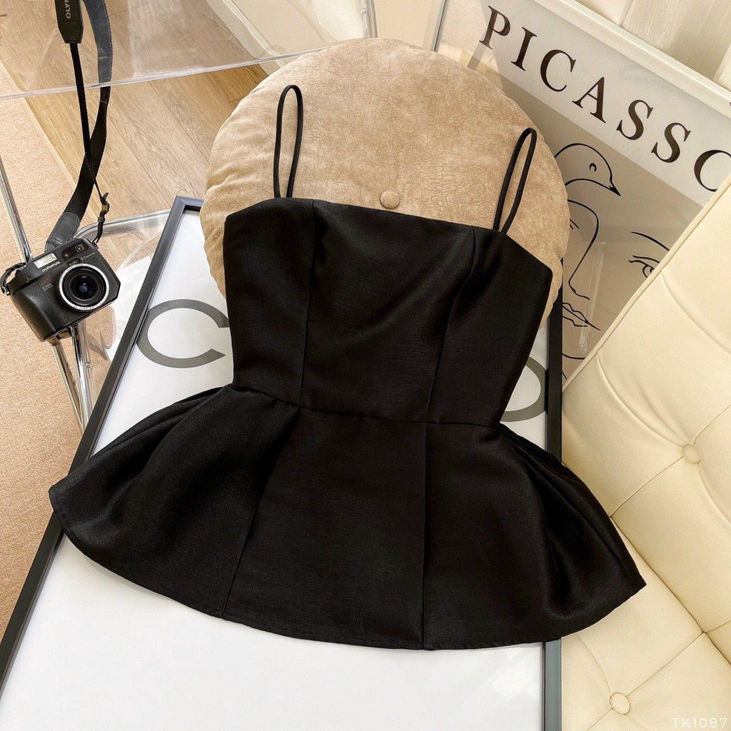 LIKEHER - ÁO 2 DÂY PEPLUM A01