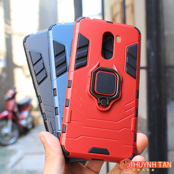 Ốp lưng Xiaomi Pocophone F1 chống sốc Iron Man ver 2 có Iring (Full Màu)