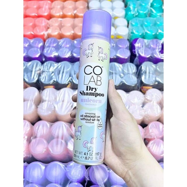 Dầu Gội Khô COLAB  | Dưỡng Tóc Mềm Mượt, Tóc Sạch Bồng Bềnh - Vào Nếp Sau 5 Giây