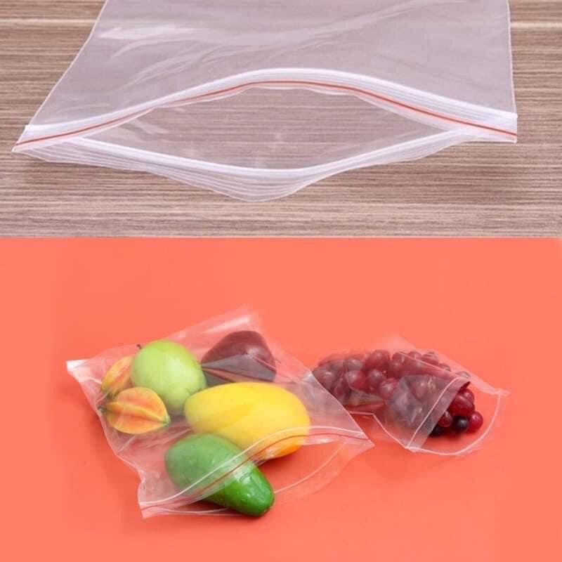 20 Túi đựng kéo zip - túi đựng thực phẩm có khoá 20 x 25cm