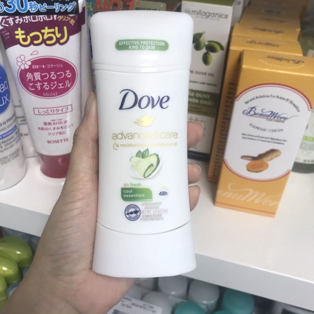 Lăn khử mùi DOVE Advanced Care Revive 48h Anti-Perspirant 74g - lăn nách dove hương Dưa Leo,hương lựu