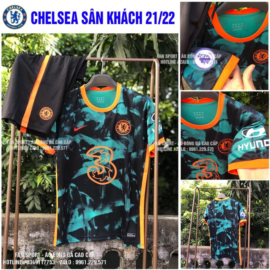 Áo Chelsea Sân Khách 2022 | Bộ Quần Áo Bóng Đá CLB Chelsea 2021-2022 Sân Khách Hàng Thái Xịn 💋