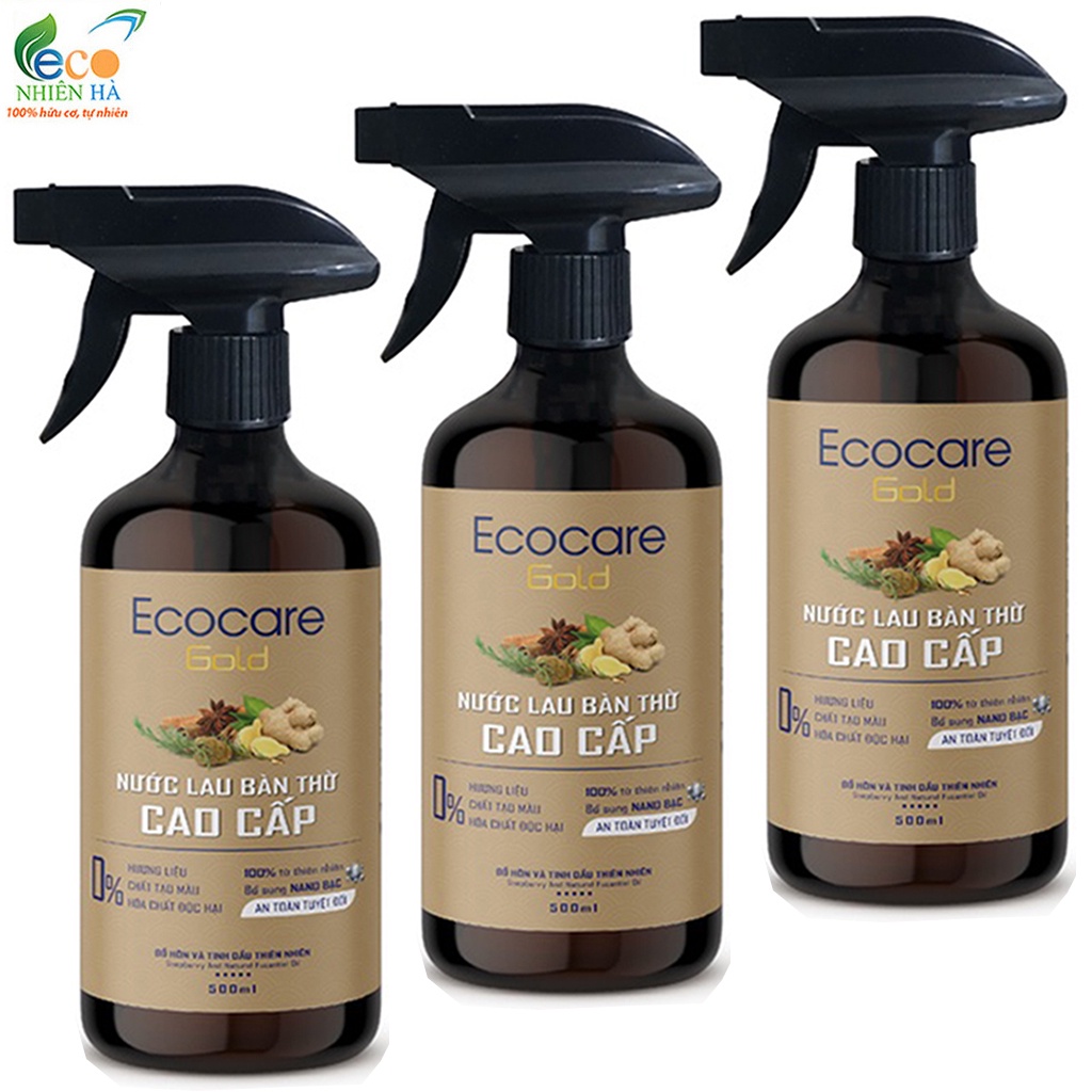 Nước lau bàn thờ cao cấp ECOCARE 500ml tinh dầu hữu cơ, giúp tẩy uế mang vượng khí tài lộc