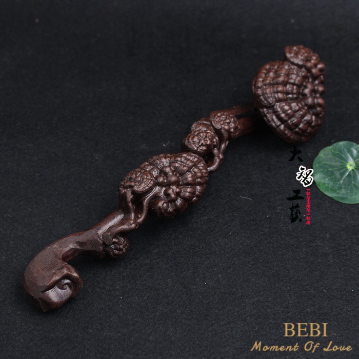 Tay Cầm Bằng Gỗ Agarwood Ganoderma Ruyi Làm Quà Tặng Kỳ Nghỉ Bán Sỉ