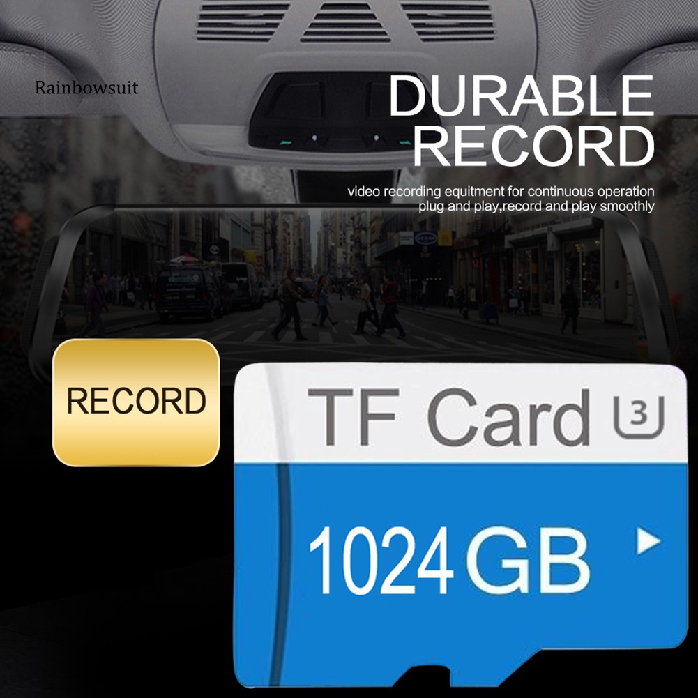 Thẻ nhớ kỹ thuật số bảo mật Micro TF 128G/ 256G/ 512G/ 1T U3 tốc độ cao cho điện thoại