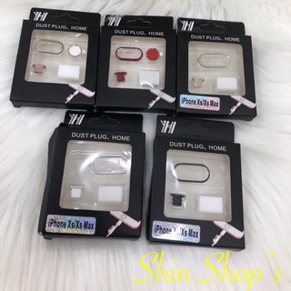 COMBO Phụ kiện bảo vệ iPhone X/XS/XSMax, 7+, 8+, ( Viền Camera, Dust Plug, Phím Home)