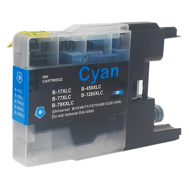 Printer Cartridges Chip Cartridge Ink Cartridge Suitable for Brother LC1280 LC1240 LC71 LC73 LC75 LC400 LC12(4 Pack)