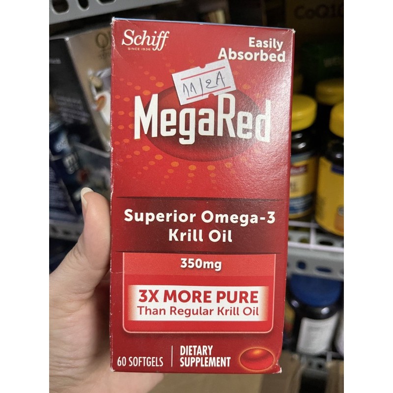 megared schiff krill oil 60 viên date 11-21