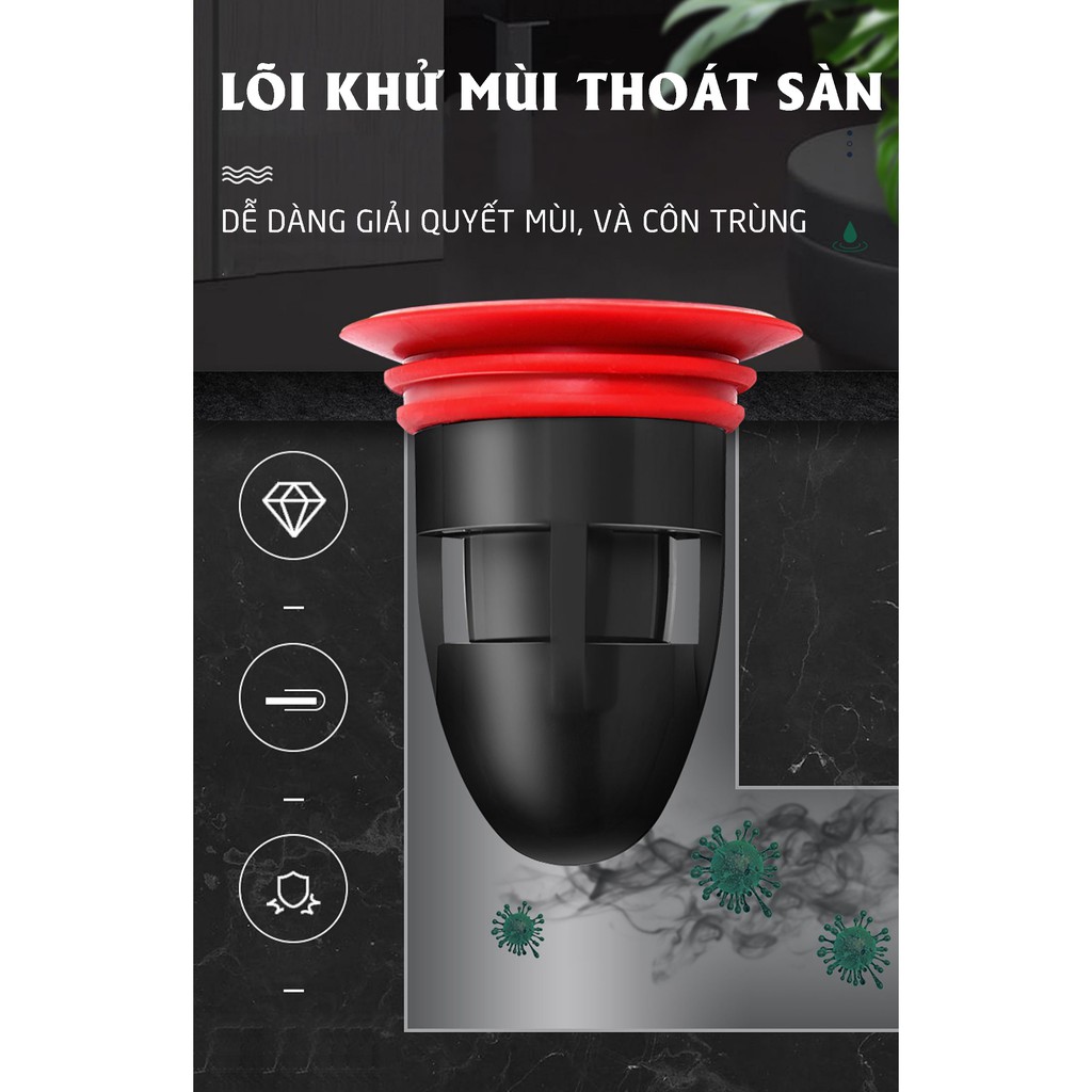 Chống khử mùi hôi ngăn côn trùng thoát sàn nhà tắm vệ sinh Minh House