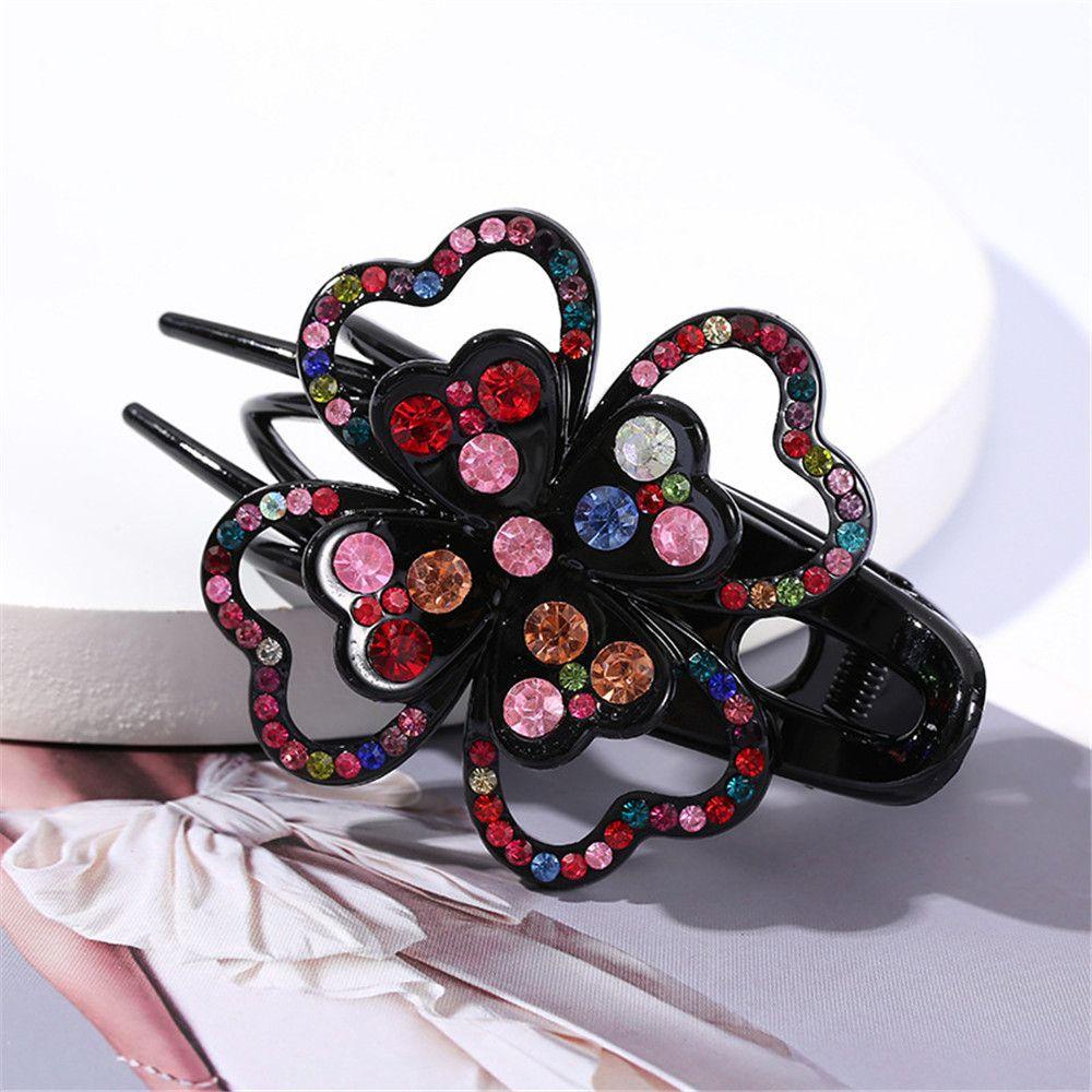 Kẹp Tóc Đuôi Bồ Câu Đính Hạt Lấp Lánh