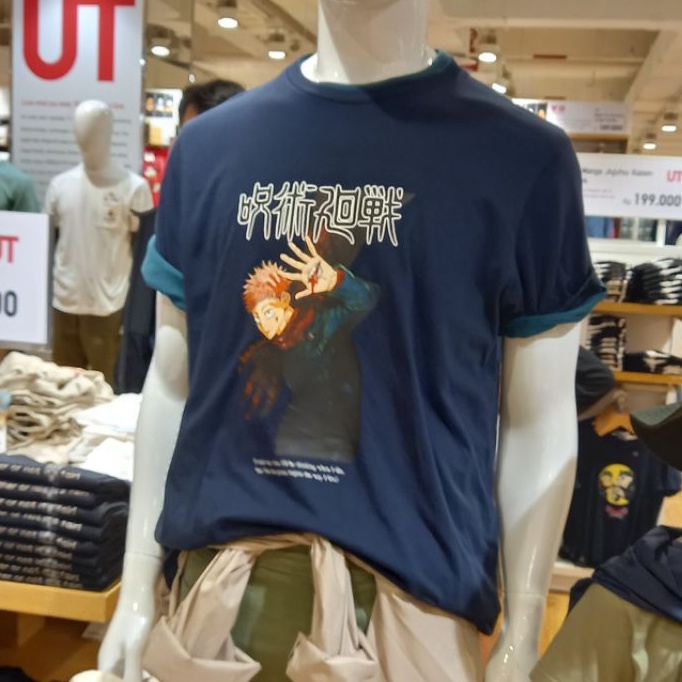 Áo Thun Uniqlo ORI TANJIRO Đảm Bảo An Toàn Có Sẵn Cho Người Lớn Bán Yuji Itadori Jujutsu Kaisen JJK