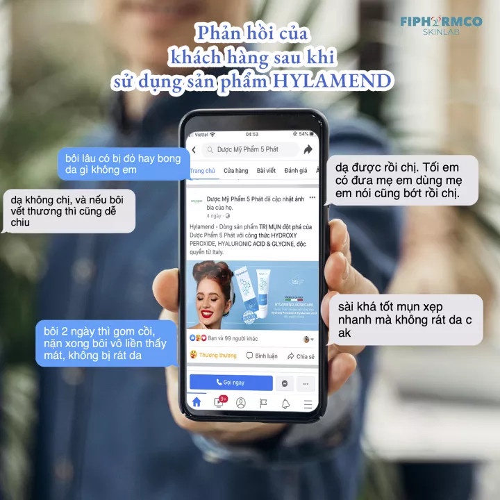 Hylamend Gel kem ngăn ngừa mụ.n trứng cá cải thiện và phục hồi da sau mụ.n làm nhẹ dịu cho da - Dược Mỹ Phẩm 5 Phát
