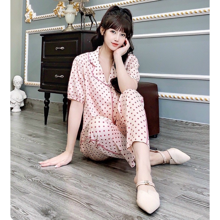 Đồ Bộ Pijama Tay Bồng Dễ Thương Trẻ Trung C23 SWEET HOME