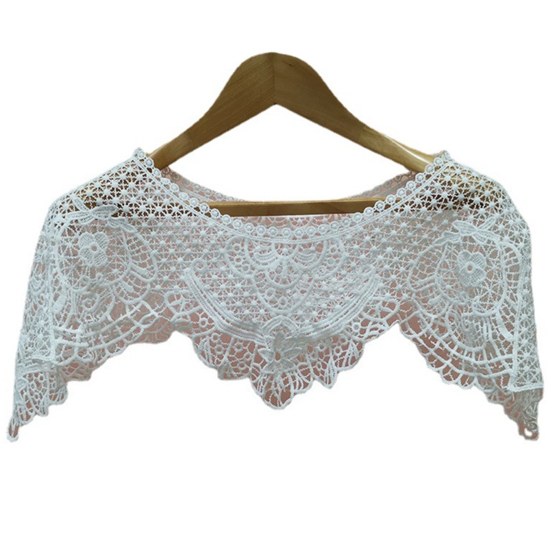 Áo choàng che nắng vải ren dệt hình bông hoa rỗng phối đầm cưới thời trang mùa hè cho nữ