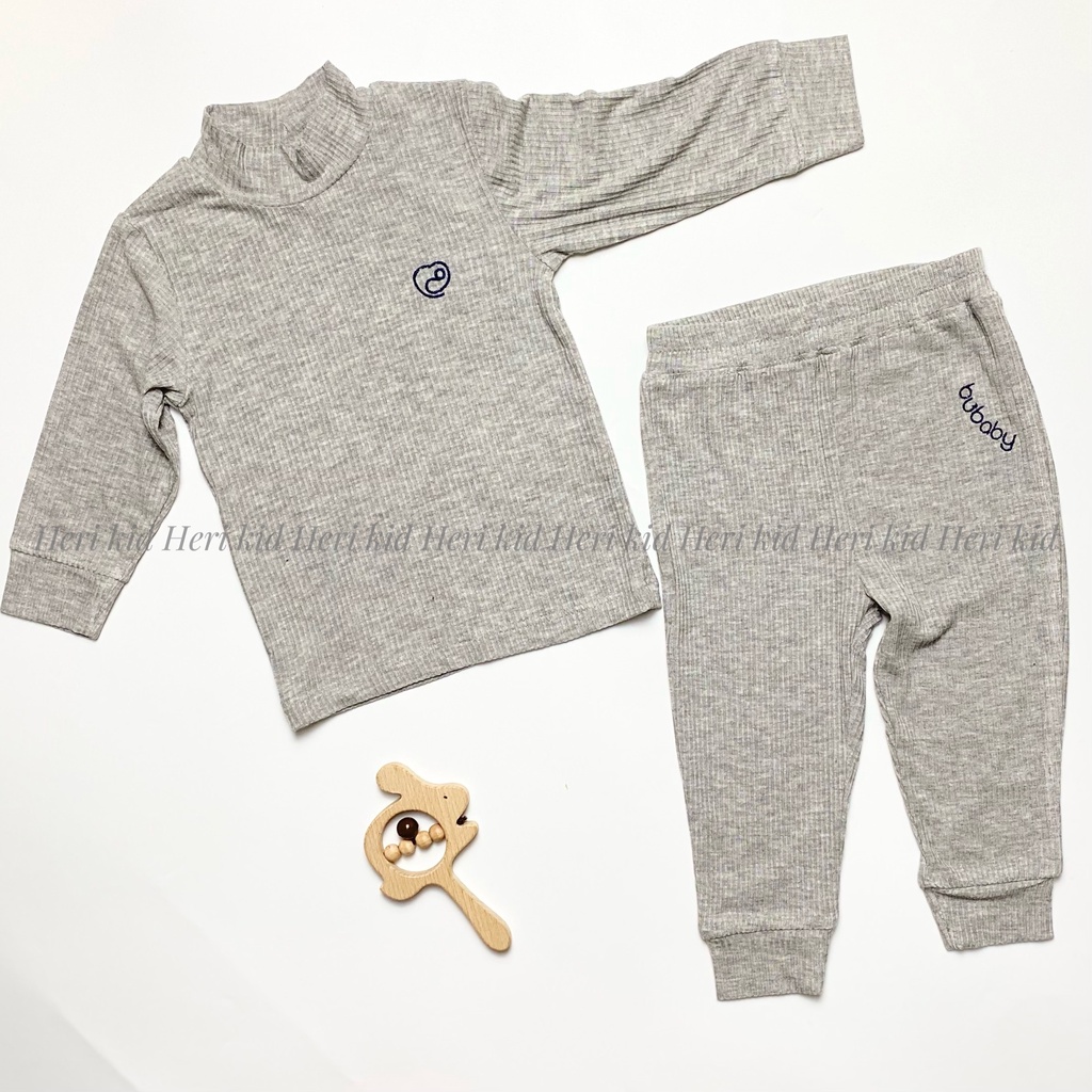 Bộ dài tay MODAL cao cổ Bu baby cho bé từ 6 month - 4 years