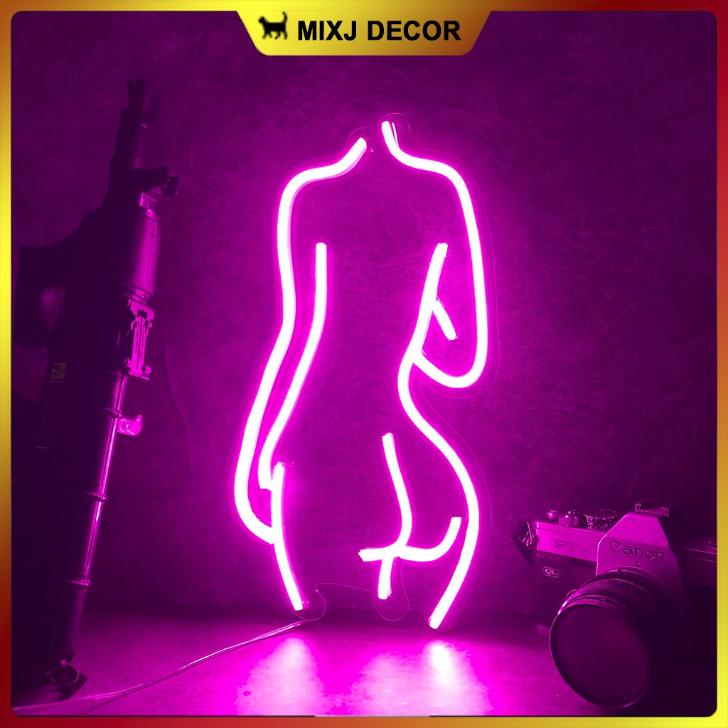Đèn led Neon trang trí | Hình SEXY | 35x21cm | Decor phòng ngủ | Đèn ngủ | Quà Tặng Cực Chất , Led 12V- MIXJ