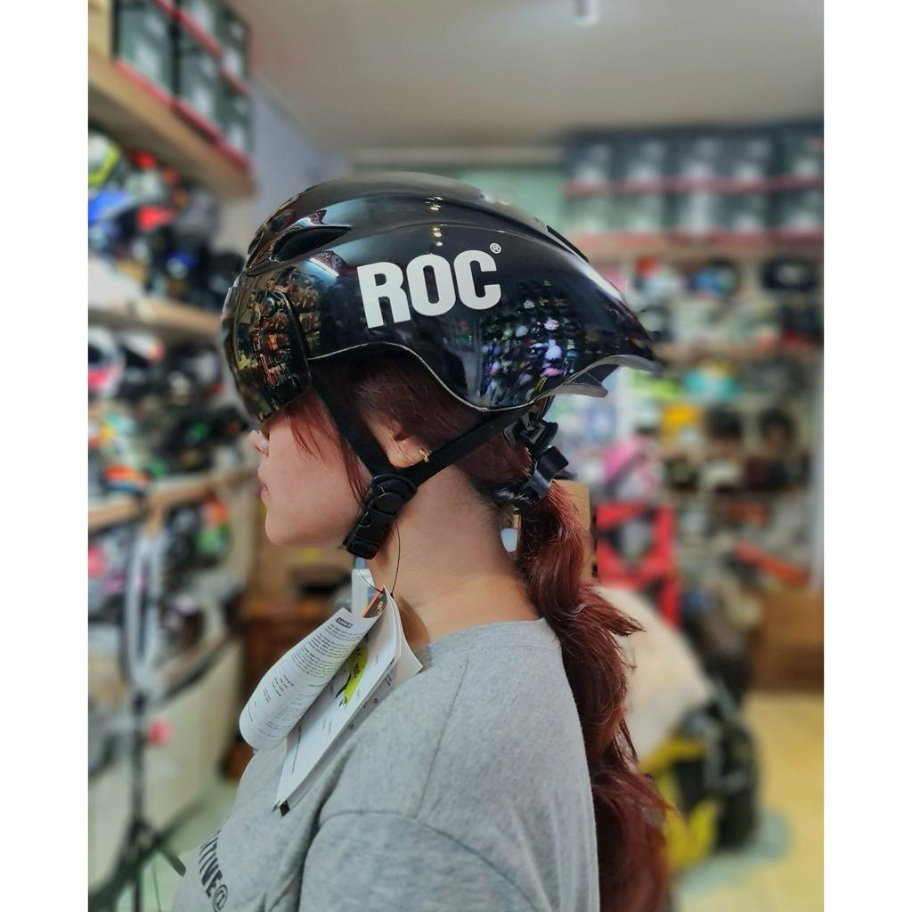 Nón thể thao,Nón xe đạp ROC R16 chính hãng có đai chỉnh size