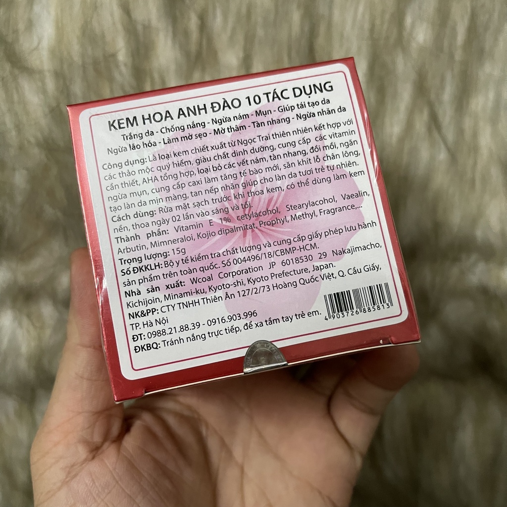 [Chính hãng] Kem hoa anh đào 10 tác dụng