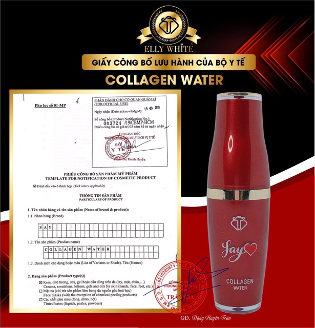 Nước thần  colagen water elly white cao cấp