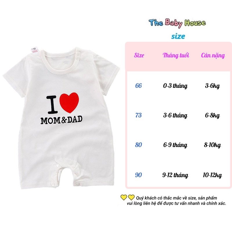 Bodysuit Cho Bé  𝐅𝐑𝐄𝐄𝐒𝐇𝐈𝐏 Set Áo Liền Quần Họa Tiết Họat Hình Dễ Thương, 100% Cotton Mềm Mại An Toàn Cho Bé